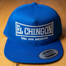 Load image into Gallery viewer, El Chingon Royal Blue Snapback Hat