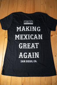 El Chingon Making Mexican Great Again V-Neck - Womens